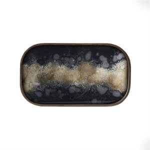 Ethnicraft Black Organic Glass Valet Tray